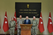 Korgeneral Temel Vali Ata’yı Ziyaret Etti