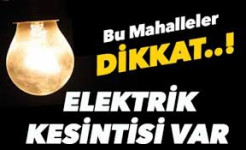 DİKKAT 19.04.2019 Elektrik Kesintisi