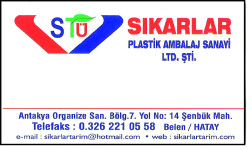 Sıkarlar Plastik Ambalaj Sanayi Belen HİZMETE DEVAM EDİYOR!