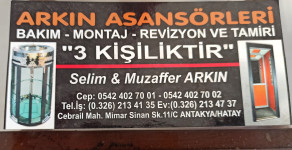 ARKİN İTİNA ASANSÖR LERİ Antakya HİZMETE DEVAM EDİYOR!