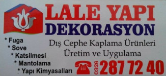 Lale Yapı Dekorasyon Ltd. Şti. Defne HİZMETE DEVAM EDİYOR!